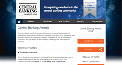 Desktop Screenshot of centralbankingawards.com