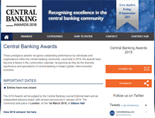 Tablet Screenshot of centralbankingawards.com